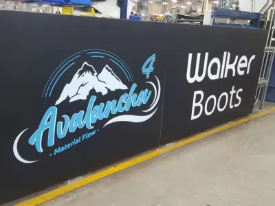 Rotulación de fachada para tienda · Walker Boots